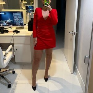 Zara red dress